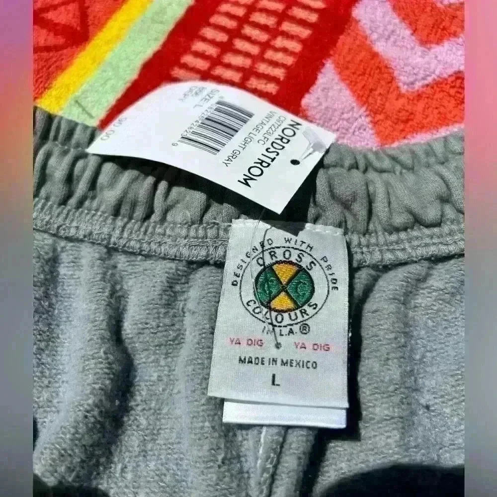 Cross Colours $90 Shorts Designed with Pride Shorts Large Gray Green‎ CXC